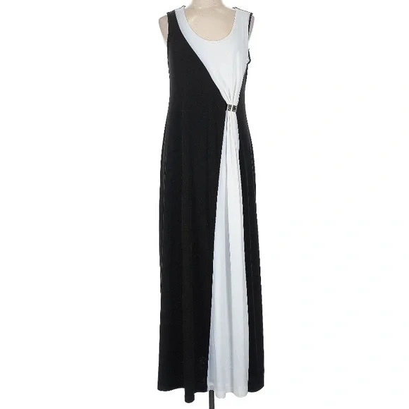 Calvin Klein | Dresses | Calvin Klein Black And White Maxi Dress | Poshmark